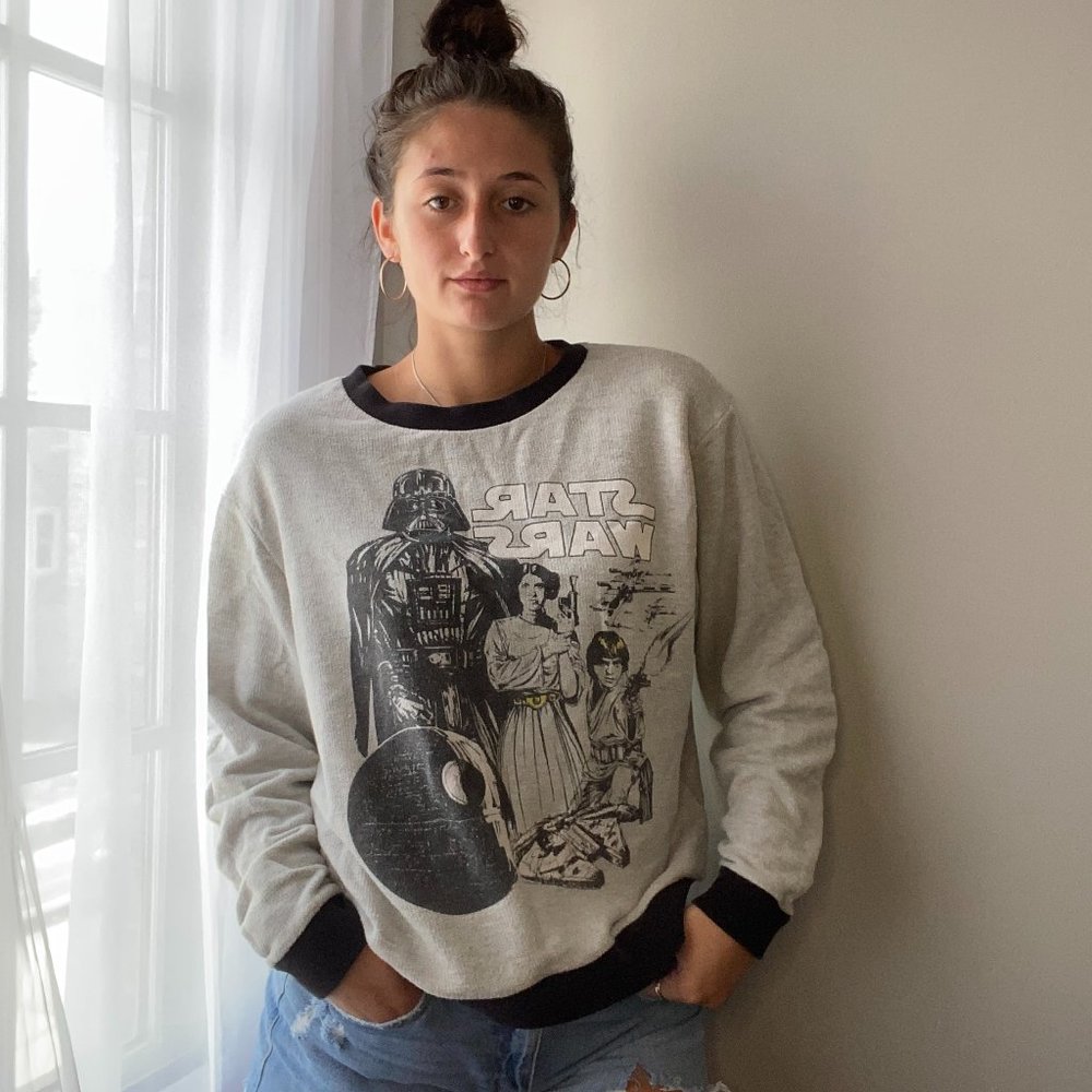 Star Wars Graphic Crew Neck Sweatshirt